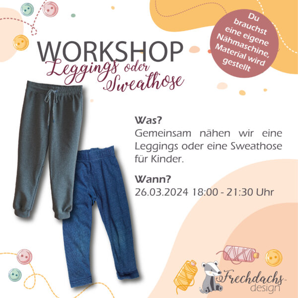 Nähkurs Leggings Krefeld