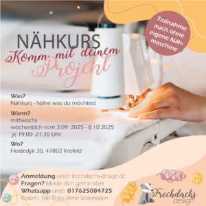 Kreativer Nähkurs in Krefeld