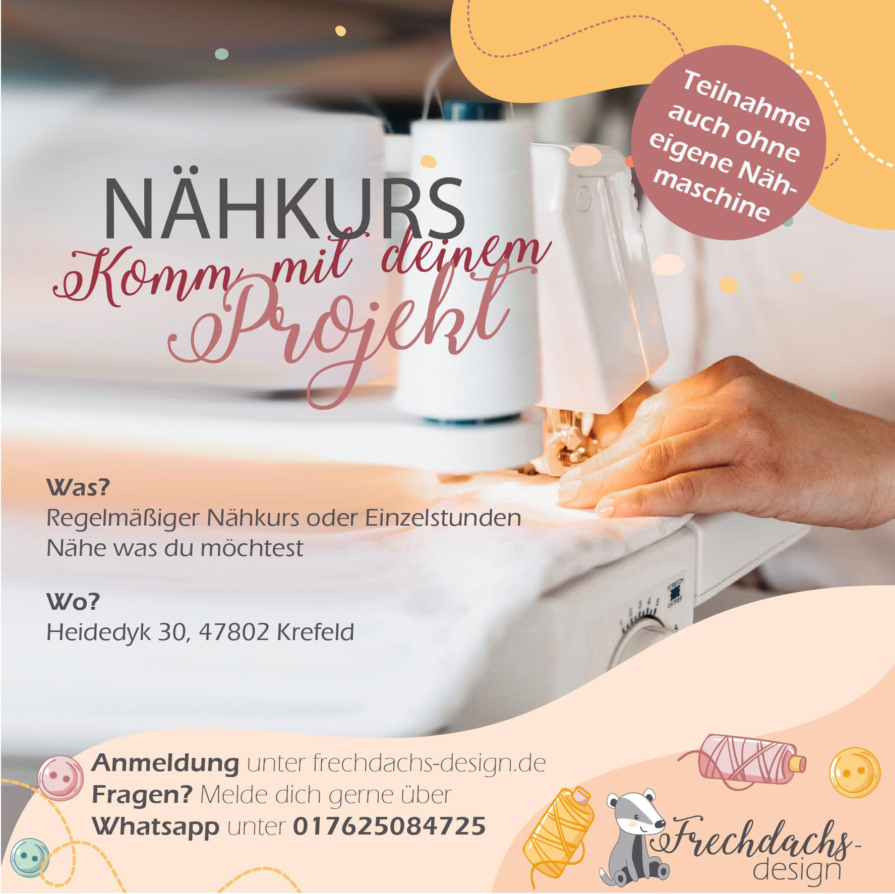 Kreativer Nähkurs in Krefeld Kreativer Nähkurs in Krefeld