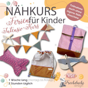 Kinder nähen kreative Projekte im Ferien-Intensivkurs