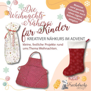 Nähkurs Weihnachtsnäherei für Kinder in Krefeld