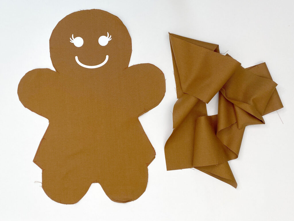 Schnittmuster Lebkuchenmann - Übersicht der Schnittteile